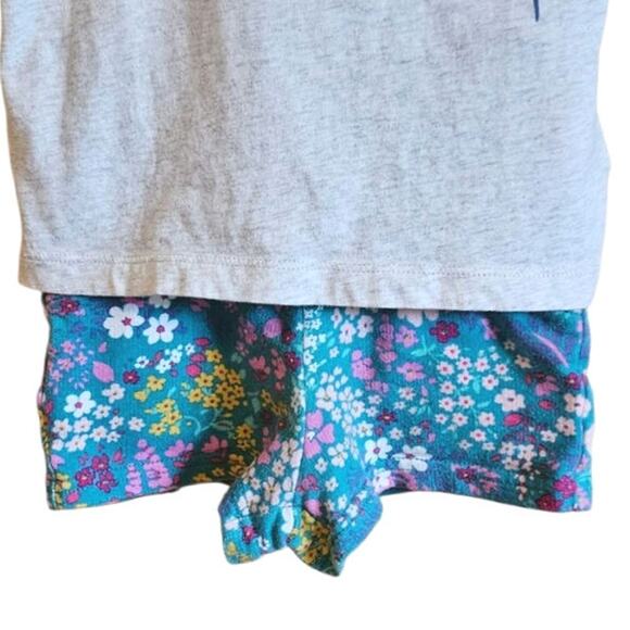 Carter's Matching Outfit Short Sleeves Shorts Ruffle Floral Toddler Girl 3T - Picture 3 of 8